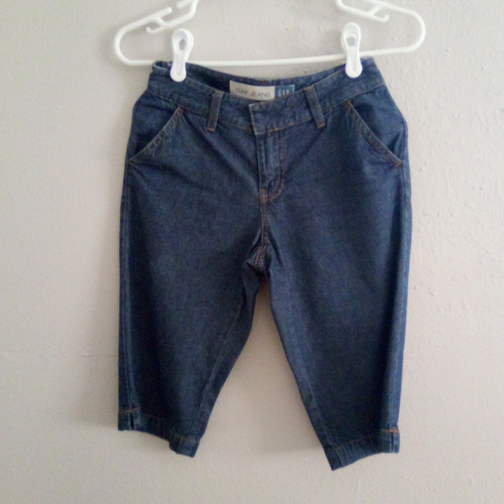 GAP denim longline shorts